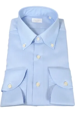 Xacus Overhemden, Heren, Blauw, 6Xl, Katoen, Button Down Oxford Reis Shirt
