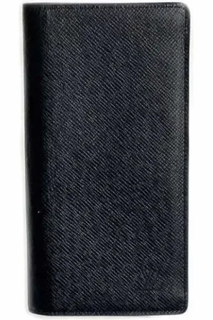 LOUIS VUITTON Pre-owned, Heren, Blauw, ONE Size, Tweedehands leren portemonnees