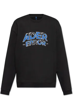 Ader Error Sweatshirts & Hoodies, Heren, Zwart, S, Katoen, Sweatshirt met logo
