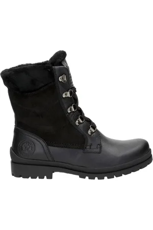 Panama Jack Schoenen, Dames, Zwart, 36 EU, Leer, Zwarte Leren Casual Dameslaars