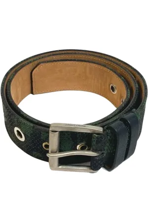 Jimmy Choo Pre-owned, Dames, Groen, ONE Size, Pre-owned Fabric belts