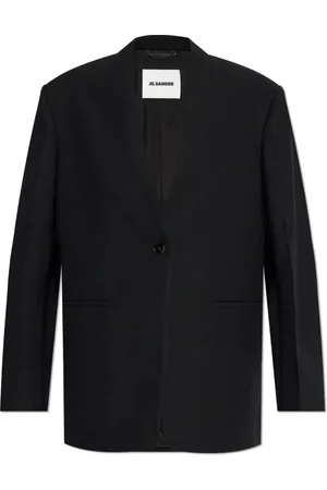 Jil Sander Jassen, Dames, Zwart, S, Wol, Wollen Blazer