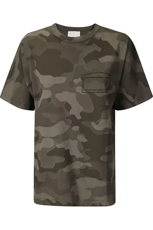 ARIES Tops, Heren, Groen, S, Katoen, Militaire Katoenen T-Shirt