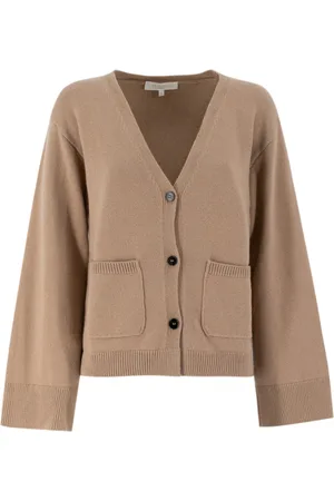 ANTONELLI Truien, Dames, Bruin, M, Zachte Garen Elegante Vest met Zakken