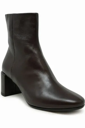 HALMANERA Schoenen, Dames, Bruin, 37 1/2 EU, Leer, Bruine Leren Enkellaarzen Fw 24