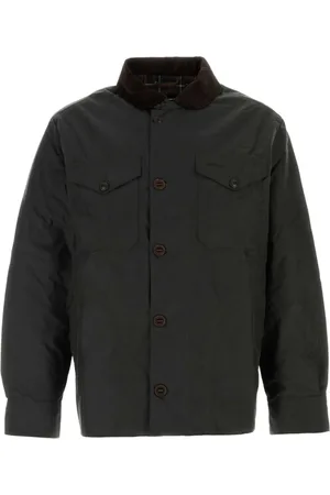 Barbour Jassen, Heren, Groen, L, Katoen, Stijlvolle Groene Katoenen Jas