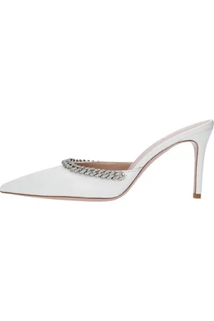 GEDEBE Schoenen, Dames, Wit, 36 EU, Leer, Sandalen Wit