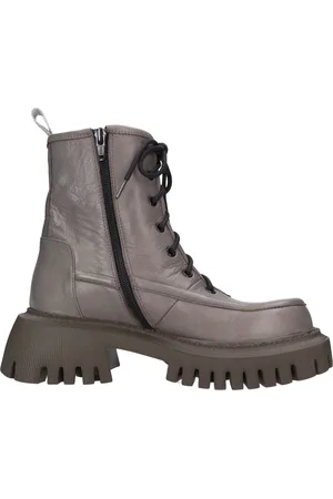 POESIE VENEZIANE Schoenen, Dames, Grijs, 37 EU, Leer, Laarzen Grijs