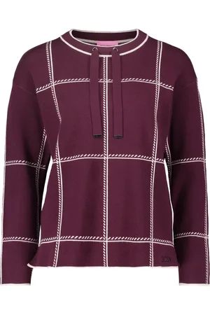Betty Barclay Truien, Dames, Rood, 2Xl, Geruite Gebreide Trui, Cool en Casual