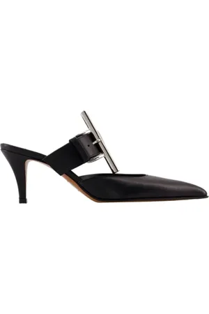 Alexander McQueen Schoenen, Dames, Zwart, 38 EU, Leather heels