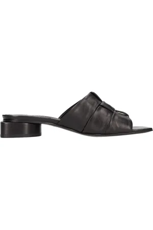 HALMANERA Schoenen, Dames, Zwart, 37 EU, Leer, Sandalen Zwart