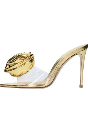 LE SILLA Schoenen, Dames, Geel, 40 EU, Leer, Sandalen Gouden