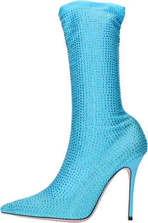 GEDEBE Schoenen, Dames, Blauw, 39 EU, Laarzen Helder Blauw