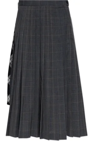Balenciaga Rokken, Dames, Grijs, S, Wol, Rok
