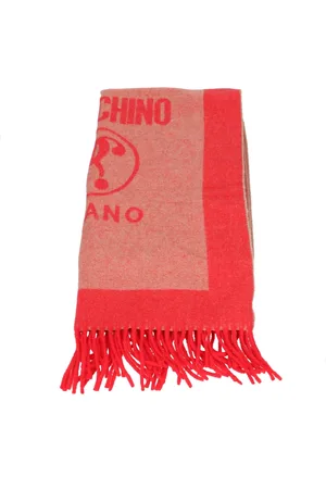 Moschino Accessoires, Dames, Rood, ONE Size, Wol, Sjaals Rood
