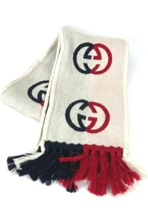 Gucci Pre-owned, Dames, Veelkleurig, ONE Size, Pre-owned Fabric scarves