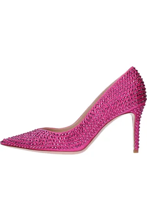 GEDEBE Schoenen, Dames, Roze, 36 EU, Satijn, Met hak Fuchsia