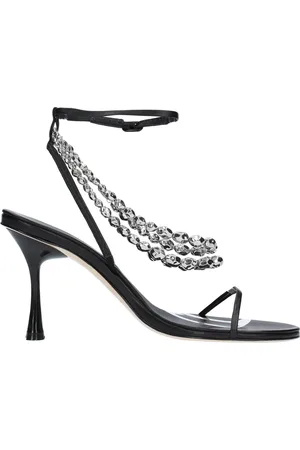 Studio Amelia Schoenen, Dames, Zwart, 39 EU, Leer, Sandalen Zwart