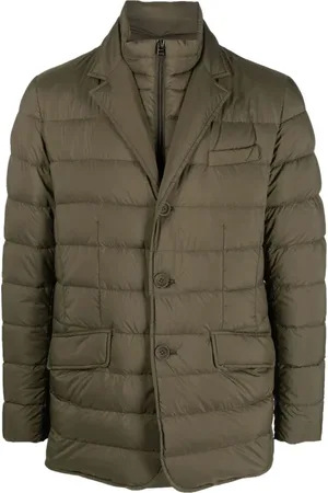 HERNO Jassen, Heren, Groen, S, Olijfgroene Jas