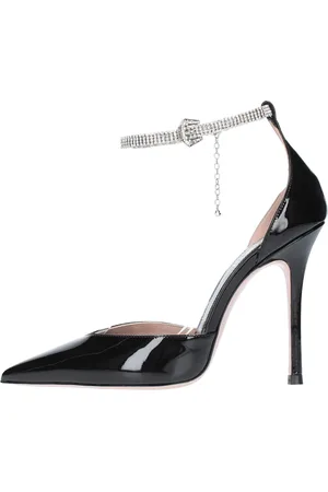 GEDEBE Schoenen, Dames, Zwart, 39 EU, Leer, Met hak zwart