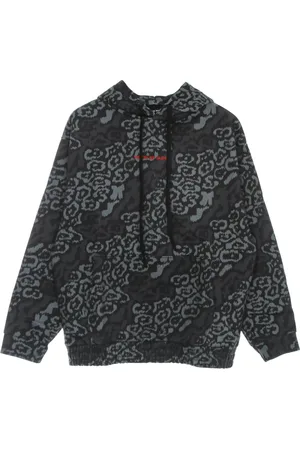 Vision Of Super Sweatshirts & Hoodies, Dames, Zwart, S, Katoen, Luipaard Lichtgewicht Hoodie Zwart