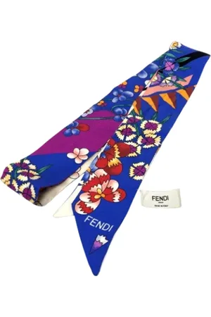 Fendi Pre-owned, Dames, Veelkleurig, ONE Size, Pre-owned Fabric scarves