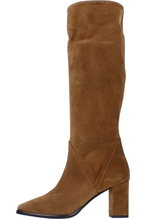 Janet&Janet Schoenen, Dames, Bruin, 36 EU, Suède, Laarzen Bruin