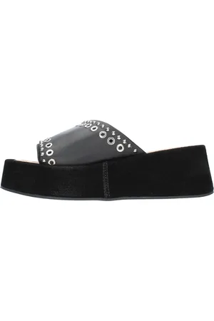 Janet&Janet Schoenen, Dames, Zwart, 37 EU, Sandalen Zwart