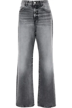 Icon Denim Jeans, Dames, Grijs, W25, Katoen, Stijlvolle Flared Grijze Jeans
