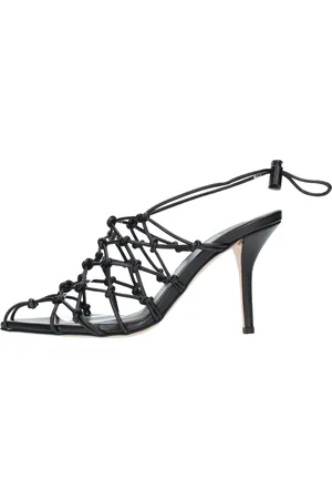 Gia Borghini Schoenen, Dames, Zwart, 37 EU, Leer, Sandalen Zwart