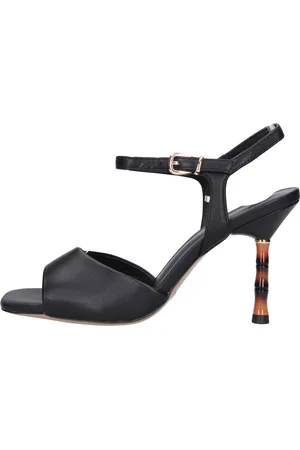 Emanuélle vee Schoenen, Dames, Zwart, 39 EU, Leer, Sandalen Zwart