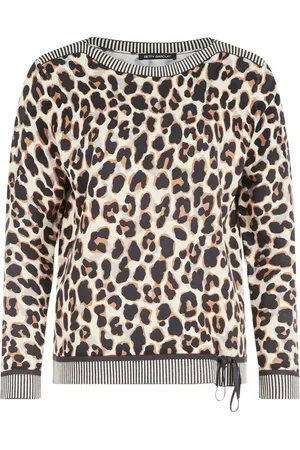Betty Barclay Tops, Dames, Veelkleurig, M, Dierenprint Trekkoord Trui