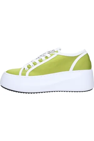vic matiè Schoenen, Dames, Groen, 38 EU, Satijn, Sneakers Groen