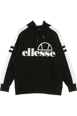 Ellesse Sweatshirts & Hoodies, Heren, Zwart, L, Zwarte Lichtgewicht Hoodie