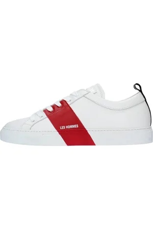 Les Hommes Schoenen, Heren, Wit, 41 EU, Leer, Urban Sneakers