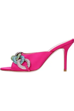 GEDEBE Schoenen, Dames, Roze, 36 EU, Satijn, Sandalen Fuchsia
