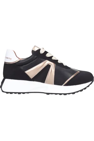 Alexander Smith Schoenen, Dames, Zwart, 35 EU, Leer, Sneakers Zwart