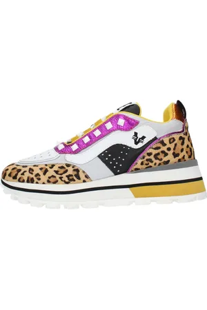Emanuélle vee Schoenen, Dames, Veelkleurig, 37 EU, Leer, Sneakers Multi Colour