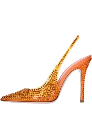 GEDEBE Schoenen, Dames, Oranje, 39 EU, Satijn, Met hak Oranje