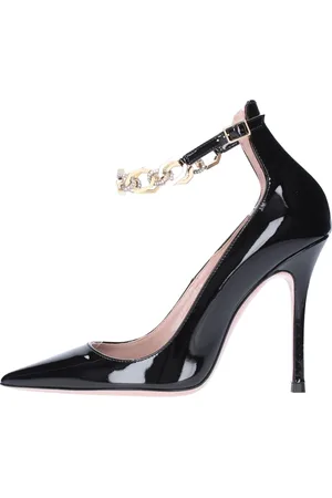 GEDEBE Schoenen, Dames, Zwart, 37 EU, Leer, Met hak zwart