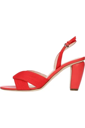 RODO Schoenen, Dames, Rood, 38 1/2 EU, Leer, Sandalen Rood