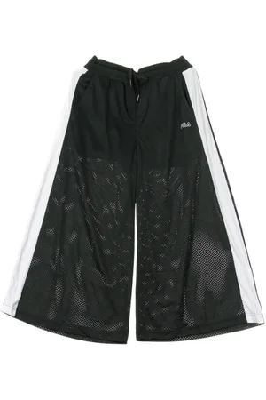 Fila Broeken, Dames, Zwart, L, Zwart/Wit Culottes Trainingsbroek