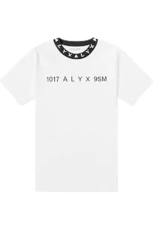 1017 ALYX 9SM Tops, Heren, Wit, XL, Katoen, Casual Katoenen T-shirt in Zwart