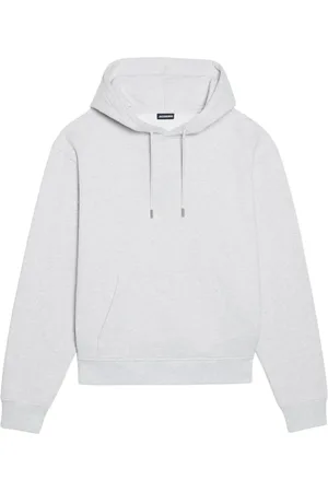 Jacquemus Sweatshirts & Hoodies, Heren, Grijs, L, Katoen, Grijze Hoodie Sweatshirt