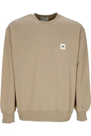 Caterpillar Sweatshirts & Hoodies, Heren, , XL, Katoen, Logo Crewneck Sweatshirt Lemon Pepper