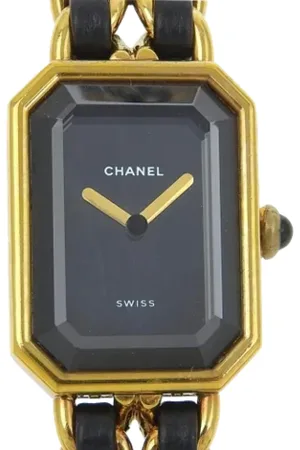 CHANEL Pre-owned, Dames, Zwart, ONE Size, Pre-owned Metal watches