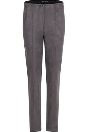 Betty Barclay Broeken, Dames, Paars, S, Polyester, Slim Fit Basic Broek