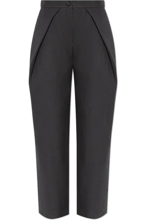 Halfboy Broeken, Dames, Grijs, S, Wol, Wollen broek