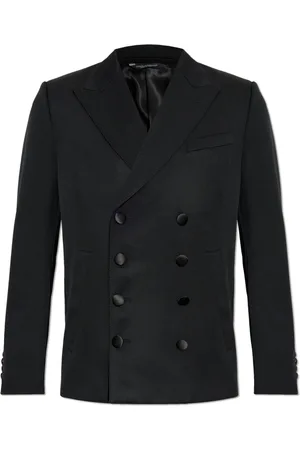 Dolce & Gabbana Jassen, Heren, Zwart, S, Wol, Wollen blazer