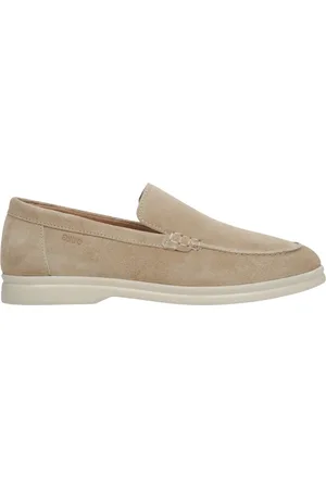 Estro Schoenen, Dames, , 38 EU, Suède, Dames Sand Natuurlijke Velours Loafers Er 00113365